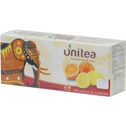 UNITEA. Orange & Lemon черный 50 гр. карт.пачка, 25 пак.