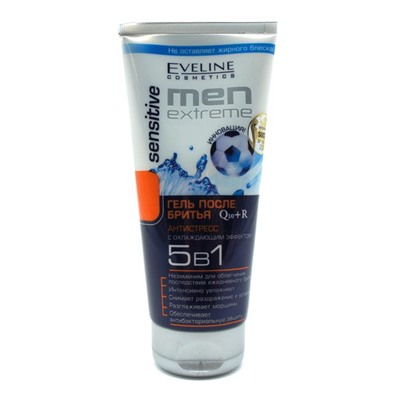 Eveline MEN EXTREME Гель п/бритья 200мл Sensitive 5в1 АКЦИЯ! СКИДКА 10%