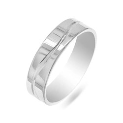 Кольцо из серебра без вставки, А-6014