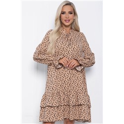 Платье Осенняя симфония (бежевое) П10936