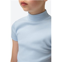 Водолазка для девочки в рубчик с коротким рукавом Happyfox