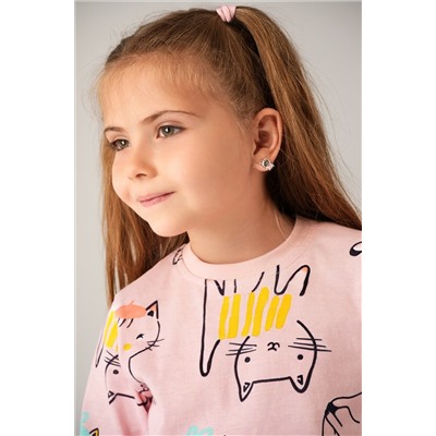 Хлопковая пижама для девочки Happyfox