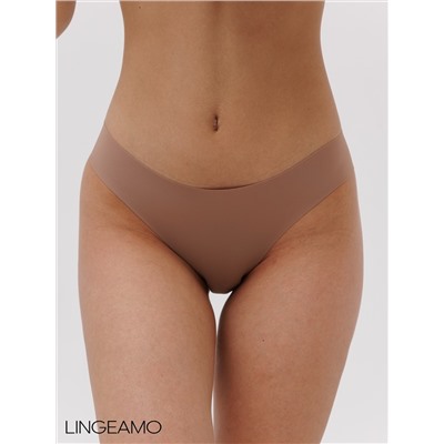 Бесшовные трусы слипы Lingeamo коричневый ВР-01 (118)