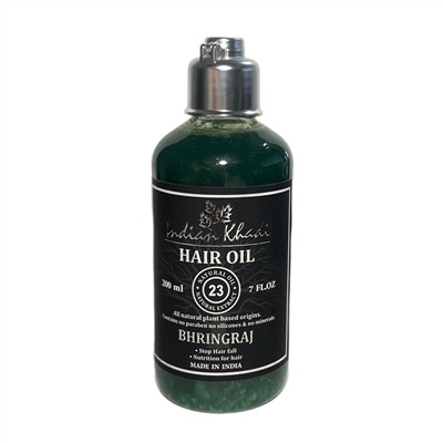 Hair Oil BHRINGRAJ, Indian Khadi (Масло для волос БРИНГРАДЖ, Против выпадения волос, Индиан Кхади), 200 мл.
