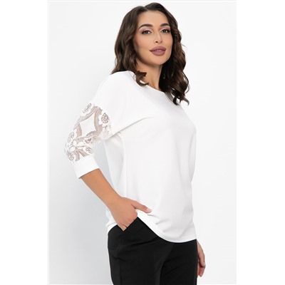 Джемпер В гармонии с собой НЬЮ (молочный) Б14117-48М