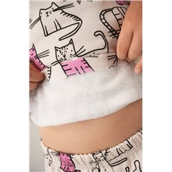 Пижама из футера с начесом для девочки Happyfox