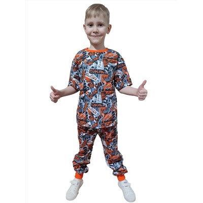 Детский костюм с брюками 33059 кулирка