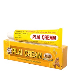 PLAI CREAM, Relieve muscular aches, pain and sprains (ПЛАЙ, Разогревающий противовоспалительный крем с маслом имбиря для снятия боли в суставах и мышцах), 25 г.