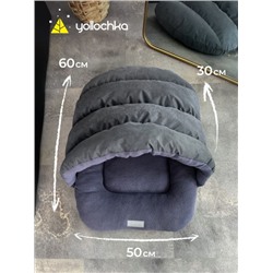 Лежанка для собак темно-серый