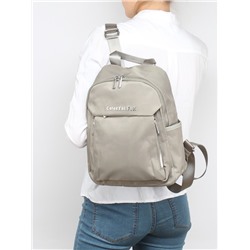 Рюкзак жен текстиль CF-2324,  1отд,  4внут+6внеш/ карм,  серый 256579
