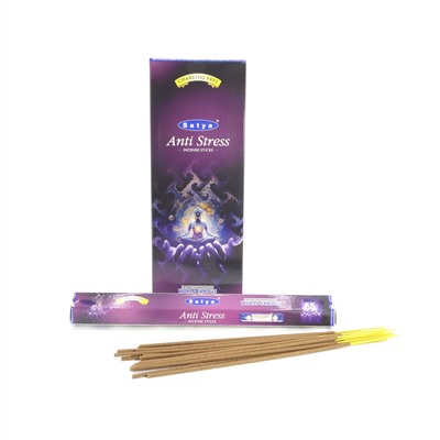 ANTI STRESS, Satya (Благовония АНТИ СТРЕСС, Сатья), шестигранник, 20 палочек.