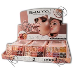 Тени  7Cool 6323-A 6цветов  т.01 DoDo Girl