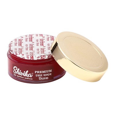 Premium SHIVIKA Rakt Chandan Tilak for Pooja and Hawan Tilak  (Премиум ШИВИКА Жидкий КУМ КУМ тилака, цвет КРАСНЫЙ, для Хавана и Пуджи), 35 г.