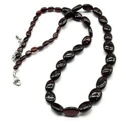 Бусы на увеличение из Граната галтовка 10*14мм, 48см, 40,2г