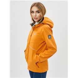 Ветровка MTFORCE женская softshell оранжевого цвета 22007O