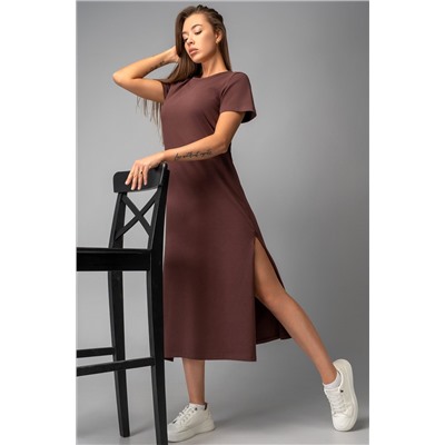 Однотонное женское платье-футболка Happyfox