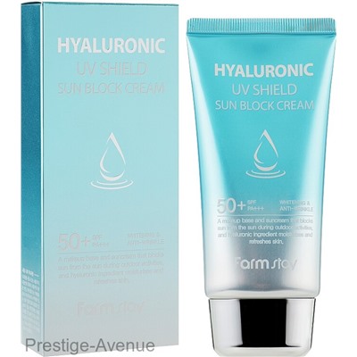 Солнцезащитный крем с гиалуроновой кислотой FarmStay Hyaluronic UV Shield Sun Block Cream SPF50,70g