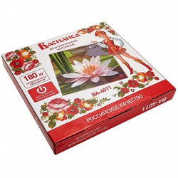 Весы 180 кг 26×26 см электронные напольные ВАСИЛИСА ВА-4011 "Кувшинка"