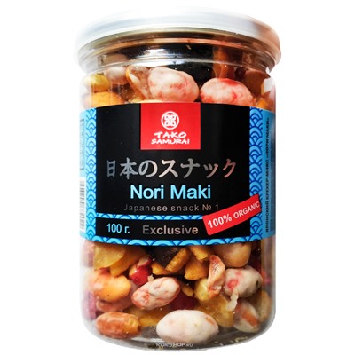 Японские рисовые крекеры Нори Маки Тако Самурай, 100 г Акция