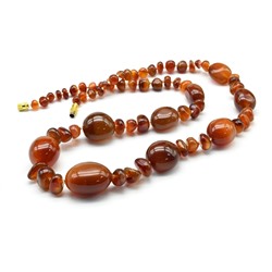 Бусы из Сердолика галтовка, 61см, 108г