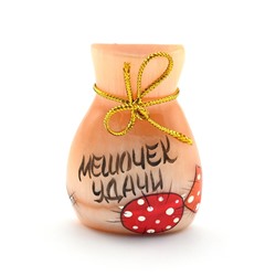 Магнит из селенита "Мешочек удачи" 47*35*15мм