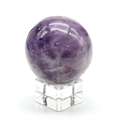 Шар из аметиста, диаметр 46-48мм, 140гр, сорт 2