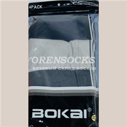 ТРУСЫ МУЖСКИЕ БОКСЕРЫ  В ИНДИВИДУАЛЬНОЙ УПАВКОВКЕ ХЛОПОК АССОРТИ BOKAI 613