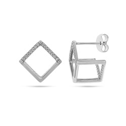 Серьги из серебра куб.циркон., МЦВА393