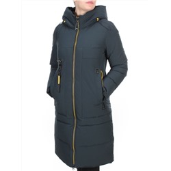 888 DARK BLUE Пальто зимнее женское VINVELLA (200 гр. холлофайбер) размеры 42-44-46-48-50