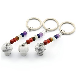 Брелок гриб из кахалонга "7 чакр" 15*24мм