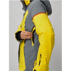 Горнолыжный костюм женский желтого цвета 02272-2J