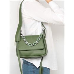 Сумка женская искусственная кожа Ch&K-8829,  1отд,  плечевой ремень,  зеленый 257632