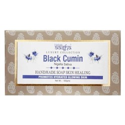BLACK CUMIN Handmade Soap Skin Healing, Aasha Herbals (ЧЁРНЫЙ ТМИН мыло ручной работы, исцеляющее, Ааша Хербалс), 100 г.
