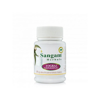 YOGRAJ GUGGULU Churna, Sangam Herbals (ЙОГРАДЖ ГУГГУЛУ порошок, Сангам Хербалс), 40 г.