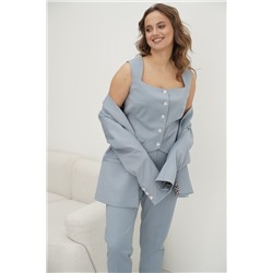 Fantazia Mod 4460 голубой, Брюки,  Жакет,  Жилет