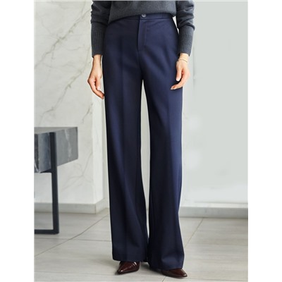 Прямые брюки из джерси на резинке сзади