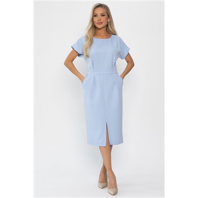 Платье с карманами Утренняя роса (голубое) П14370-16М