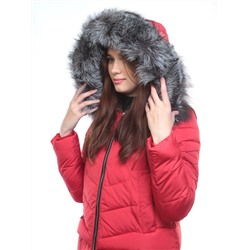 163-096 Пальто зимнее женское (холлофайбер, натуральный мех чернобурки) размер 42