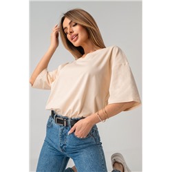 Женская футболка оверсайз с V-вырезом Happyfox