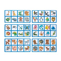 Лото с пластиковыми фишками «Ребятам о зверятах»