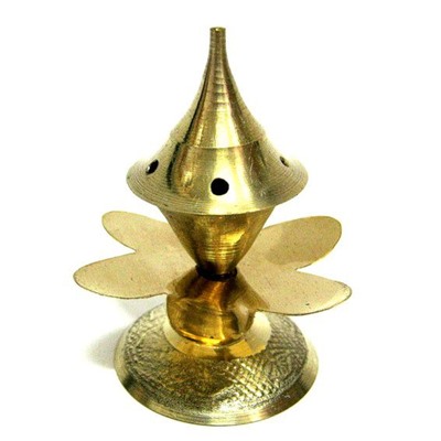 Подставка под благовония ЛОТОС (латунь, высота 7 см.), 1 шт.