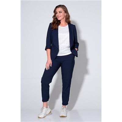 Liona Style 755 темно-синий/белый, Брюки,  Жакет,  Майка