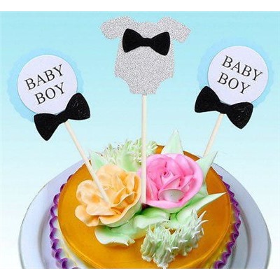 Набор бумажных топперов 3 шт «Baby Boy»