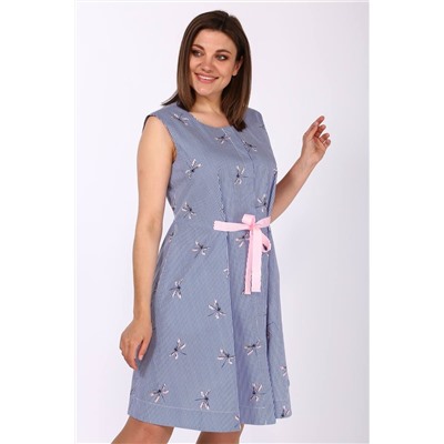 Lady Style Classic 1278 синий_с_розовым, Платье