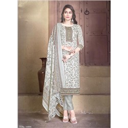 PAKIZAA Long Kurti Suit - Купон для пошива костюма, цвет ПАСТЕЛЬНЫЙ ЗЕЛЕНЫЙ (отрез ткани для пошива Длинной туники (курты), штанов и накидки), Shiv Gori, 1 шт.