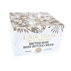 L'air Frais De'la Nature BRITISH ROSE Body Butter Cream (Крем-масло для тела БРИТАНСКАЯ РОЗА), 200 г.