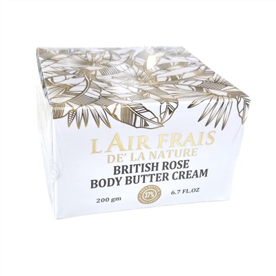 L'air Frais De'la Nature BRITISH ROSE Body Butter Cream (Крем-масло для тела БРИТАНСКАЯ РОЗА), 200 г.
