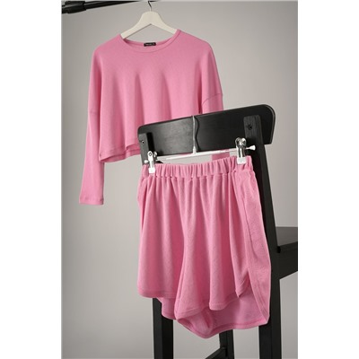 Женская пижама с шортами из ажурного хлопка Happyfox