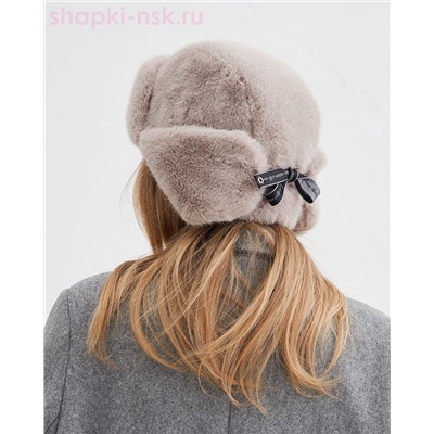 Дина экомех ласка Ушанка женская флис (56-58)