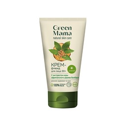 Green Mama Дневной крем-флюид для лица  с экстрактом коры африканского дерева бамбара 30+ 50 мл